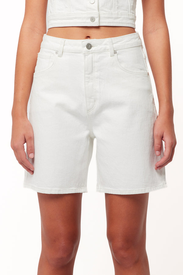 Petal and Pup USA BOTTOMS Abrand Carrie Shorts - White Light