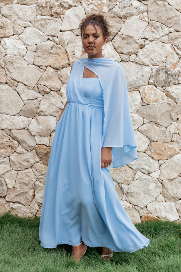 Petal and Pup USA DRESSES Darlee Maxi Dress - Cornflower Blue