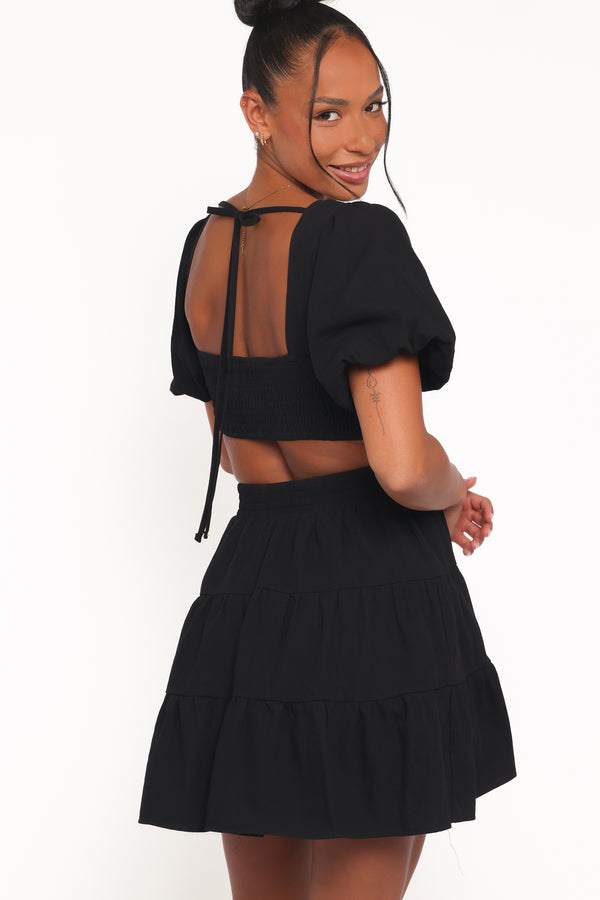 Petal and Pup USA DRESSES Doris Mini Dress - Black
