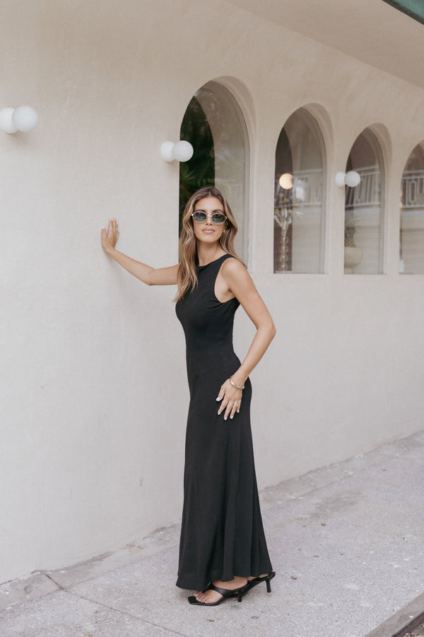 Petal and Pup USA DRESSES Flavia Maxi Dress - Black