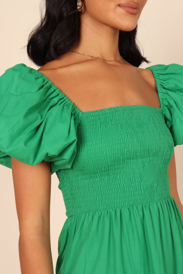 Petal and Pup USA DRESSES Morgan Tiered Dress - Green