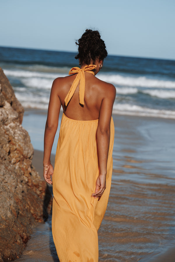 Petal and Pup USA DRESSES Theophania Maxi Dress - Mango