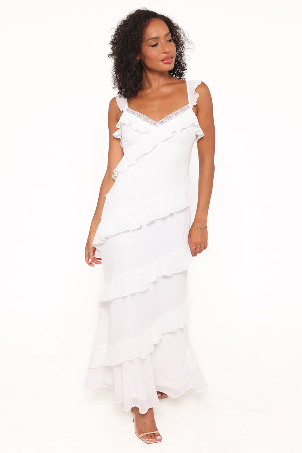 Petal and Pup USA DRESSES Virginia Maxi Dress - White
