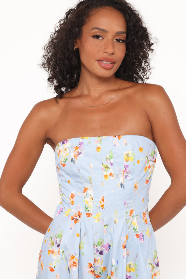 Petal and Pup USA PLAYSUITS Wren Jumpsuit - Cornflower Blue Floral