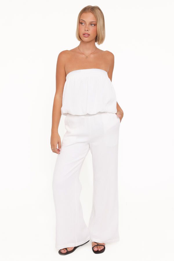 Petal and Pup USA SETS Olivia Pant Set - White