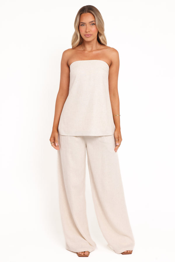 Petal and Pup USA TOPS Rosemarie Strapless Top - Oatmeal